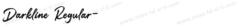 Darkline Regular字体转换